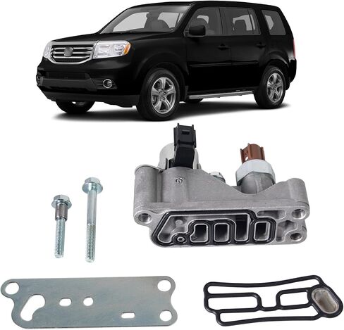 Engine Variable Timing Solenoid 918-056 Compatible with ACURA RDX/HONDA Accord Crosstour Odyssey Pilot 3.5L Solenoid Front Spool Valve Assembly, Replace# 15810-R70-A03 in Saudi Arabia