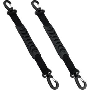 2PCS Plastic Roller Skate Double Hook Buckle 30 to 35cm Bag Accessory Carrying Handle Double Hook Quick Release Handle For Inline Skate Hook Accessory Roller Skates Ski Boots Hook Buckle Black
