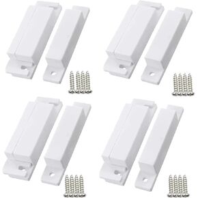 4 Sets Magnetic Reed Switch MC-31 Door Window Magnetic Switch Alarm Magnetic Reed Switch Security Normally Open Closed NC NO Door Sensor