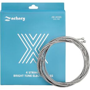 Bass Guitar 5 Strings Guitar Strings Accessories Nickel Alloy Wound Plated Steel Bass Instrument Accessories with Coating Zachary Bass Strings Guitar Replacement Set (5-String,45-130)