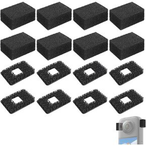 SUNMON Mic Wind Muff for Insta 360 X4, Insta 360 X3 Camera Accessories Microphone Pop Filter Soundproofing Noise Reduction, Enhancement of Sound Quality (8 PC)