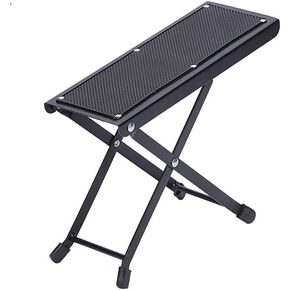 Guitar Foot Rest Portable Folding Height Adjustable Guitar Footstool for Classical Guitar Player Acoustic Guitar Guitarist