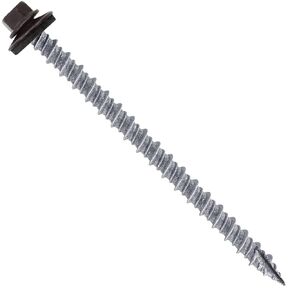 #10 Metal ROOFING SCREWS: (250) 10 x 3" Galvanized Hex Head Sheet Metal Roof Screw. Self starting metal to wood siding screws. EPDM washer. No Paint