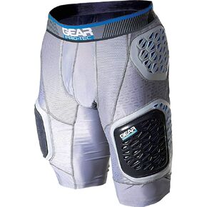Edge Pro 5-Pad Adult Football Girdle, Grey, X-Large