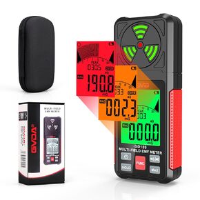 3-in-1 EMF & RF Meter, Digital Electromagnetic Field and Radio Frequency Radiation Detector, Handheld LCD EMF Tester for EF, MF, and RF, Ideal for Home, Office, Car, Pregnancy Protection