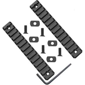 Gotical 13 Slots M-LOK Rail Section for M Lok Handguard Thirteen Slots Rail Picatinny Rail Set of 2 Pieces