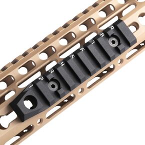TuFok 9-Slot Alumimun Picatinny Rail for Keymode - محول قسم السكك الحديدية رفيع بارتفاع 0.37 بوصة مع مقبس لمرفق تثبيت حبال QD مقاس 3/8 بوصة