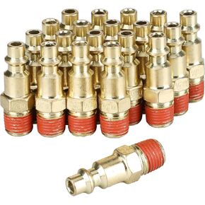 YOTOO 20 Pieces Steel Industrial Female Air Plug Set, Quick Connect Air Hose Fittings, Heavy Duty Air Fittings for Connecting air tools and air compressor