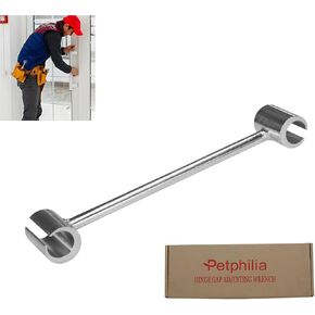 Hinges Gap Adjusting Wrench,(14-19,23-25mm) Door Hinge Adjustment Tool, Door Hinge Repair Spanner, Hinge Adjustment Tool Residential for Round Bolt Standard Gauge Flag Hinge