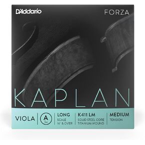 D'Addario Kaplan Forza Viola String - Single A String - K411 LM - Viola Strings - Long Scale, Medium Tension