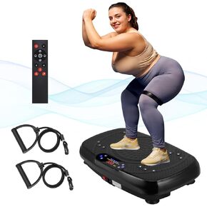 Vibration Plate Exercise Machine, Full Body Exercise Equipment, Power Board Vibration Platform, Vibration Board Used for Home Fitness, Shaping, Training, Recovery, and Weight Loss
