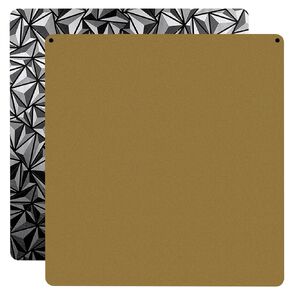 Tina2S Build Plate 110x120MM Flexible Spring Steel Sheet Build Sheet Gold Textured PEI Printing Platform Heated Bed Replacement for Entina 3D Printer Parts & Accessories