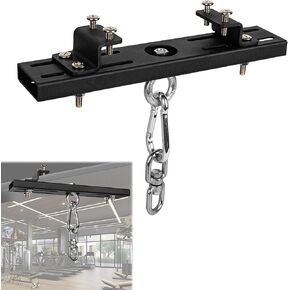 Heavy Duty Steel Beam Hanger, Punching Bag Hanger Mount I-Beam, Dual-Track I-Beam Heavy Bag Mount Hanger for Boxing Muay Thai Training,Aerial Yoga Swing & Hammock