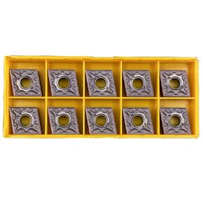 GBJ 10pcs CNMG 432 -MA CNMG120408-MA Gold Carbide Turning Tool for Finishing Parts, for Processing Steel Parts