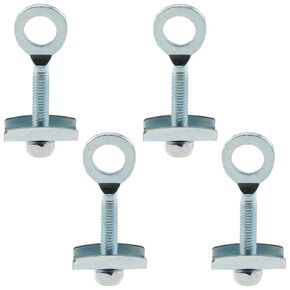 Heyous 4PCS Bicycle Chain Adjuster Bicycle Adjustable Chain Link Silver Bicycle Wheel Steel Retainer Buckle Suitable for Mountain Bike Bicycle Scooters