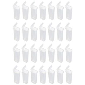 Scicalife Glass Slide Cases, 50pcs Plastic Rectangle Microscope Glass Holder Slide Box for 5 Slides, Microscope Slide Box for Laboratory Use