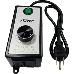 AC Motor Speed Controller Single Phase 110V/220V Vibration Motor Governor Supports Low Speed Start for 30W-120W Motor