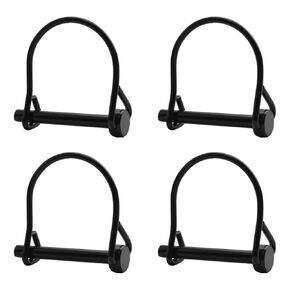 INCREWAY 10pcs Wire Lock Pin, 1/4" Heavy Duty Safety Coupler Shaft Locking Pin Hitch Pto Pin Round Loop Wire Lock Trailers Pin for Farm Lawn Garden