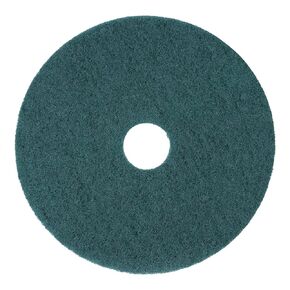 Boardwalk BWK4018GRE 18 in. Diameter Heavy-Duty Scrubbing Floor Pads - Green (5/Carton)