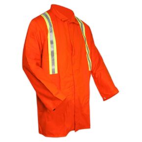 MAGID JOS1035OR-5XL FR Molten Splash-Resistant Jacket with Striping, 5X-Large, Orange