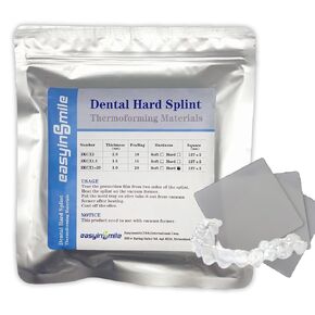 Dental Hard Splint 10 pcs Vacuum Forming Splint 2.0MM Lab Orthodontic Splint Thermoforming Material for Vacuum Forming Machine (2.0MM)