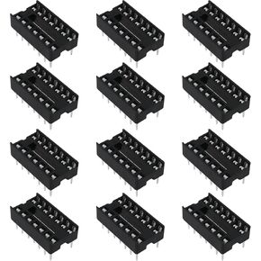 ECSiNG 50Pcs 16Pin DIP IC Sockets 2.54mm Pitch Chip Socket Solder Type Adaptors for Digital Circuit Analog Circuit Board Computing Electronic Development Board 20x10mm in Kuwait