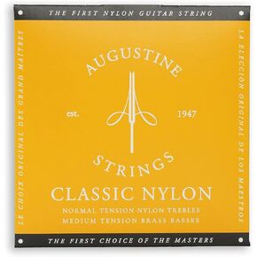 Augustine Classic Gold Nylon Guitar Strings - Medium Tension - 1 Set
