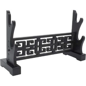 Eforlife Sword Stand Classical Weapon Display Stand Katana Genji Japanese Samurai Sword Blade Medieval Sword Stand Holder
