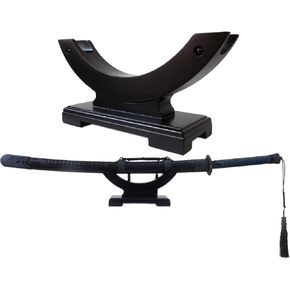 Sword Stand,Sword Hook,Solid Wood One-Layer Desktop Samurai Sword Hanger Display Holder,for Katana Wakizashi Tanto Sword Weapon Rack