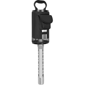 AKOZLIN Golf Ball Retriever Portable Shag Bag Golf Ball Pick Up Collector with Detachable Aluminum Tube Tee Holder, Pocket Shagger Storage