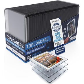 Premium 20PT - 360PT Top Loaders for Cards | Hard Card Sleeves. Baseball Card Protectors. Trading Card Top Loader. Toploader Card Protectors. MTG + Pro Sports Cards Toploaders. Protectors Hard Plastic