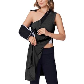 Deyeek Shoulder Surgery Dress for Women Chemo Port Dress for Women After Rotator Cuff Tank Dress Hospital Gowns