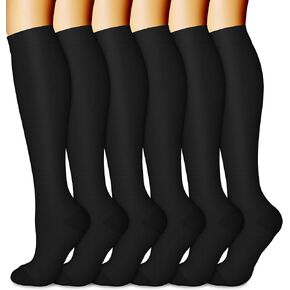 CHARMKING 6 Pairs-Compression Socks for Women & Men Circulation Best Support for Nurses, Running, Athletic,Flight Travel in Saudi Arabia