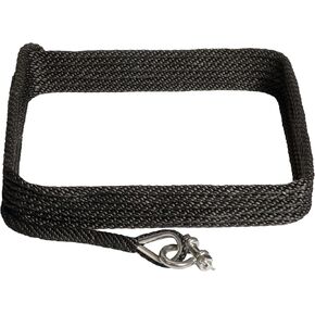 Extreme Max 3006.3488 BoatTector Solid Braid MFP 1/2" x 100' Anchor Line with Stainless Steel 3/8" Bolt-Type Anchor Shackle - Black