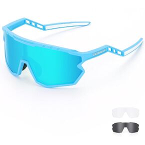Sports Sunglasses Cycling Glasses Polarized Adults and Youth, Baseball,Fishing, Ski Running,Golf