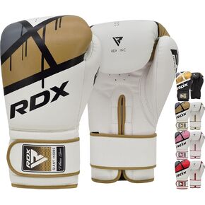 RDX Boxing Gloves EGO, Sparring Muay Thai Kickboxing MMA Heavy Training Mitts, Maya Hide Leather, Ventilated, Long Support, Punching Bag Workout Pads, Men Women Adult 8 10 12 14 16 oz