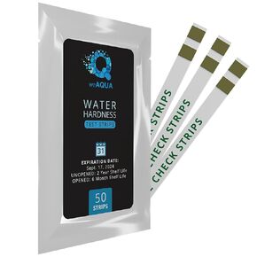 Water Hardness Test Kit - DoubleCheck 50 Strips - Hard Water Testing Kit