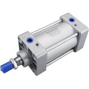 Baomain Pneumatic Air Cylinder SC 80 x 75 PT 3/8, Bore: 80mm, Stroke: 75mm, Screwed Piston Rod Dual Action 1 Mpa