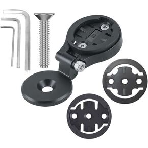 Adjustable Out Front Bike Computer Mount for Stages Dash Hammerhead Karoo Road Mountian Compatible with,Wahoo Elemnt Bryton(Black)