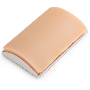 Premium Suture Pad for Medical Students, Silicone Suture Practice Pad with Upgraded Double Meshes Imbedded for Training Education & Demonstration (Training Use Only)