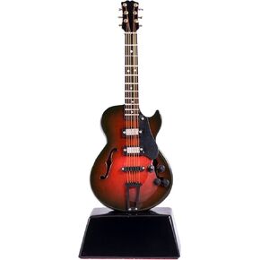 Broadway Gift Electric Guitar Music Instrument Miniature Replica on Stand - Size 6 in.