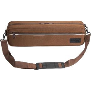 Professional Flute Bag With Flute Case Cover - Hard Shell Flute Case Hard Shell, Wear-resistant 1200d Oxford Cloth, Exterior Pocket - Ideal For B/C-Foot Flute