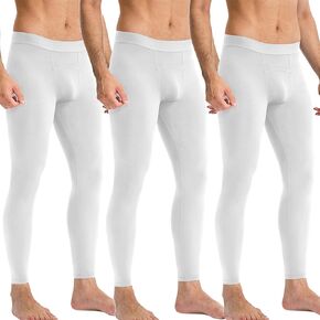 SPVISE 1 or 3 Pack Men's Compression Pants, Athletic Tights Running Leggings Cool Dry Baselayer Bottoms for Sports Basketball