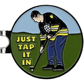 Balanced Co. Funny Golf Hat Clip with Enamel Magnetic Ball Marker