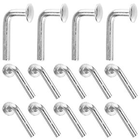 Universal Pallet Rack Drop Pin: 100 Pcs M5x5mm Heavy Duty J Bolt Safety Clip, Cross Beam Locker Drop Pin for Warehouse, Home