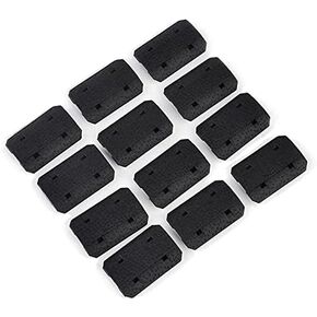 FestiKit Lightweight Ergonomic Polymer Rail, Pack of 12, Black