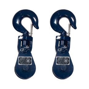 Mytee Products Snatch Block with Hook WLL 2 Ton 3" Sheave 3/8" Inch Wire Rope Wrecker Roll Back Recovery