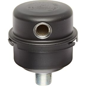 كاتم صوت فلتر Solberg FS-06-050، مخرج MPT 1/2 بوصة، ارتفاع 3-13/16 بوصة، قطر 3-1/4 بوصة، 12 SCFM