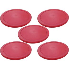 5 Pack 2.36-Inch (60mm) Lightweight Mini Air Hockey Pucks - Durable 3mm Thick Replacement Pucks for Small Air Hockey Tables - 0.19oz (5.5g) Pucks for Fast Mini Gameplay