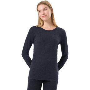 Merino Protect 100% Merino Wool Base Layer Women Thermals Underwear Lightweight Soft Long Sleeve Shirt for Hiking Skiing